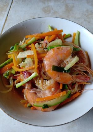 Foto resep Acar udang asam manis