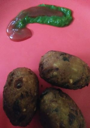 A picture of Poha cutlet.