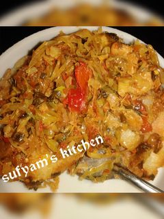 Soyayyar doya da miyar cabbage ainihin hoton girkin