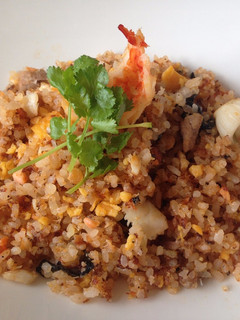 A picture of Fried Rice with Sushi .