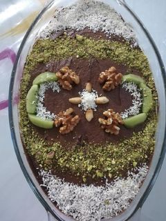 صورة لوصفة كيكة السجادة أو الكيكة الباردة