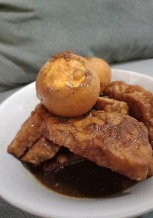 Foto resep Bacem telor tempe