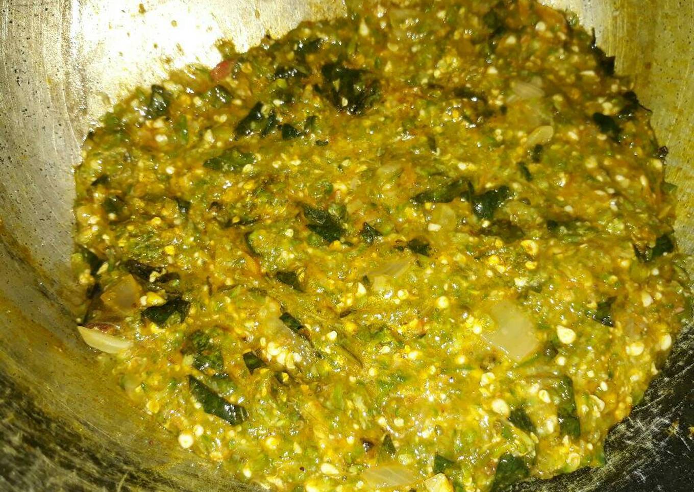 Okro with blended Titus fish
