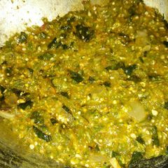 A picture of Okro with blended Titus fish.