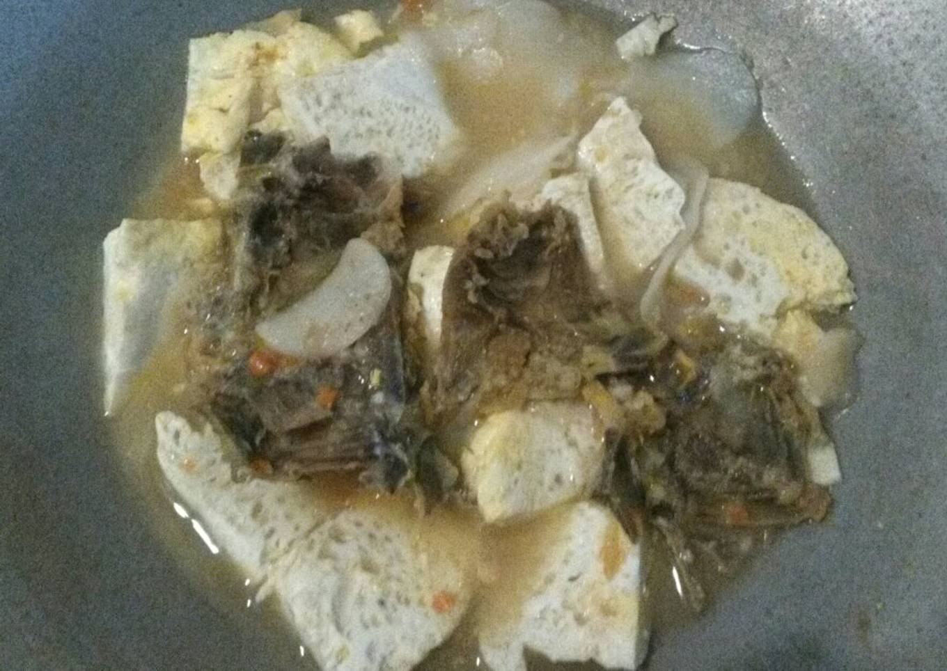 Seblak tulang taleng telur bebek