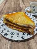 Sandwich Telur Abon Klasik