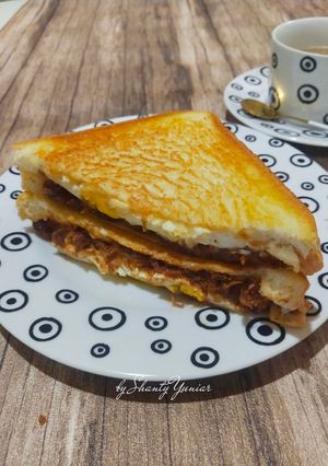 Foto resep Sandwich Telur Abon Klasik