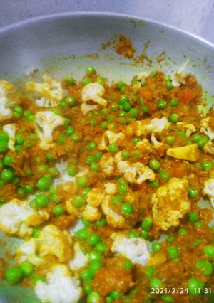 A picture of Masala cauliflower.