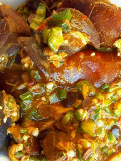 A picture of Okro Soup.