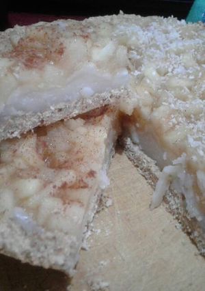 Una foto de Tarta de natilla y manzana