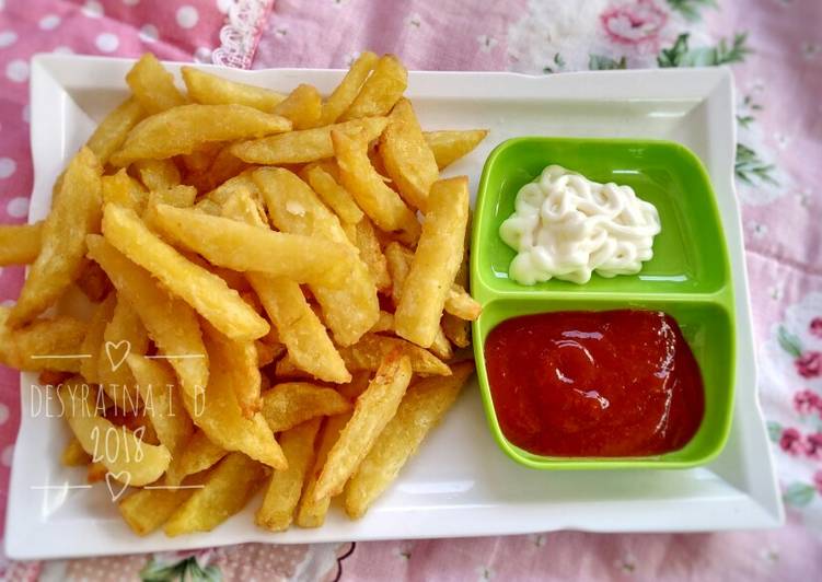 Cara Membuat French fries / Kentang Goreng yang Renyah
