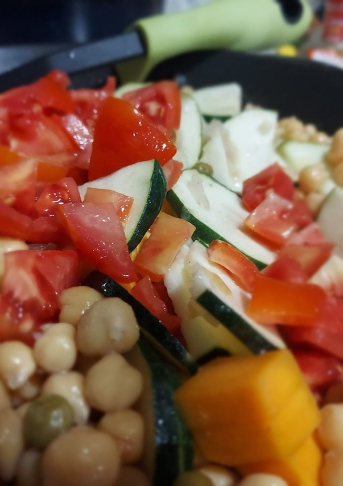 Una foto de Curry de verduras