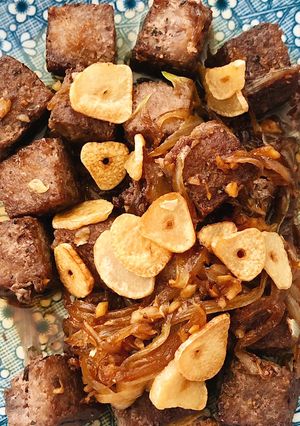 Foto resep Garlic Butter Saikoro Beef