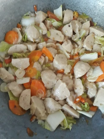 Cara Gampang Membuat Resep Oseng sawi,wortel dan pentol yang  Bikin Ketagihan Anti Ribet, Menggugah Selera