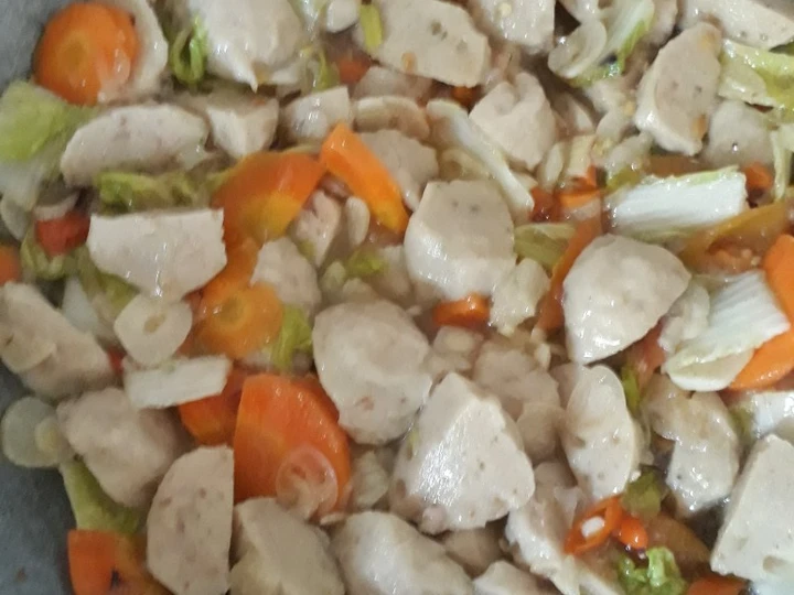 Cara Gampang Membuat Resep Oseng sawi,wortel dan pentol yang  Bikin Ketagihan Anti Ribet, Menggugah Selera