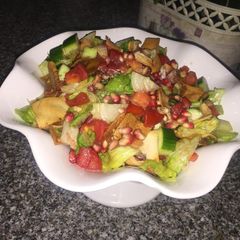 A picture of Fatoush salad.
