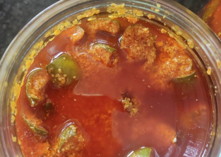 Steps to Make Homemade Kache aam ka achar