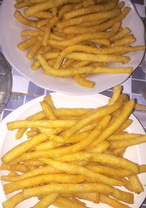 Foto resep Long potato with cheese
