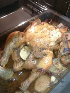 Una foto de Pollo asado al horno