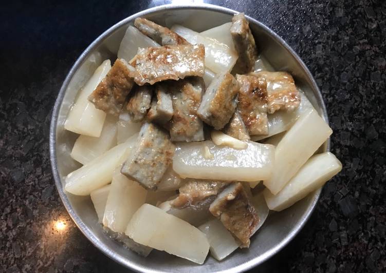 Resep Lobak masak ikan giling, Enak Banget