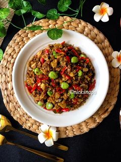 Foto resep Orak - Arik Telur Petai