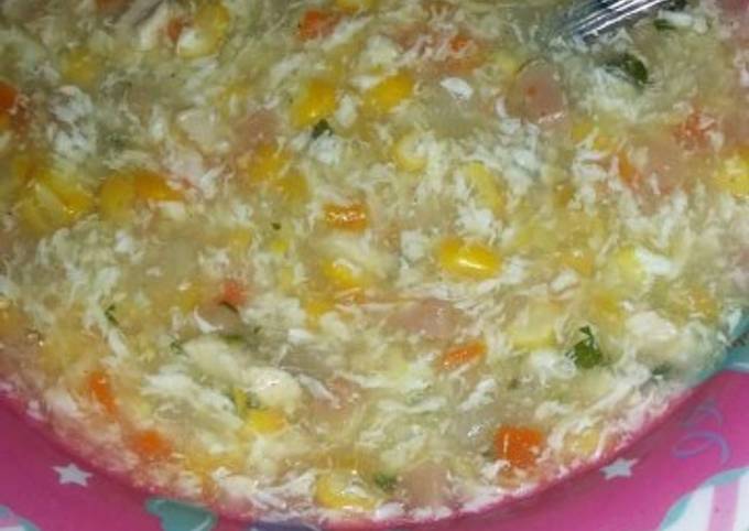 Soup jagung sosis