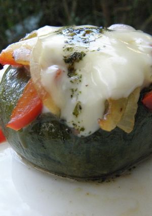 Una foto de Zapallitos al horno muy simple