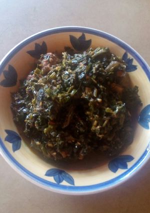 A picture of Vegetable soup.