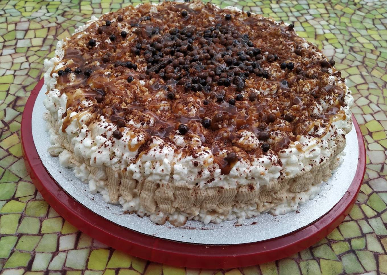 Tarta helada romántica