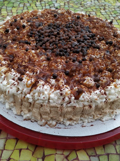 Una foto de Tarta helada romántica
