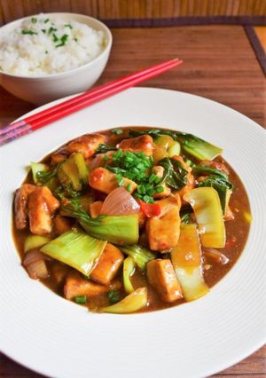 A picture of Bok Choy and Tofu Stir Fry.