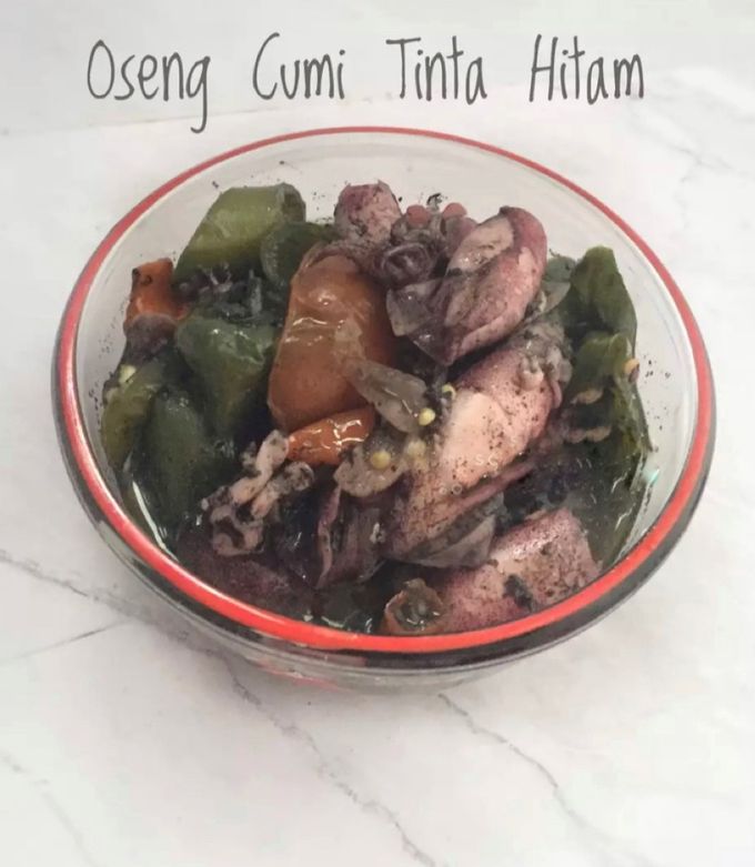 Foto resep Oseng Cumi Tinta Hitam