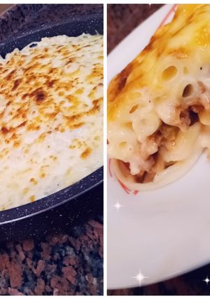 صورة لوصفة معكرونه بالبشاميل 😋😋