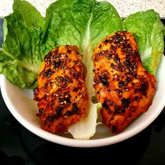 A picture of My Marinated Chicken Breasts Roasted.😄#Mainmeal.