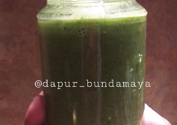 Resep Smoothies hijau dengan fiber creme, Bikin Ngiler