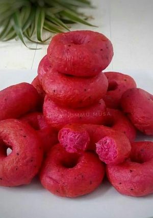 Foto resep Donat Buah Naga