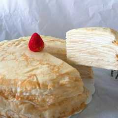 Almond Mille Crepes Simple রেসিপির প্রধান ছবি