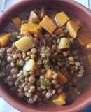 Guiso de lentejas fácil vegano