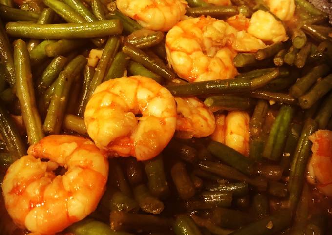 Stir-Fried Garlic Shrimp with Green Beans