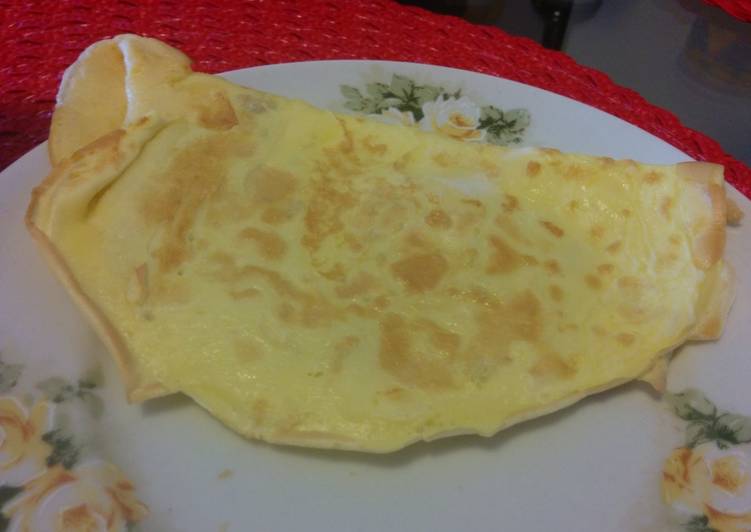 Crepioca com recheio de banana