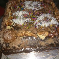 A picture of Chocolate walnut cake.