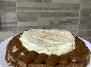 Una foto de brownie sin manteca