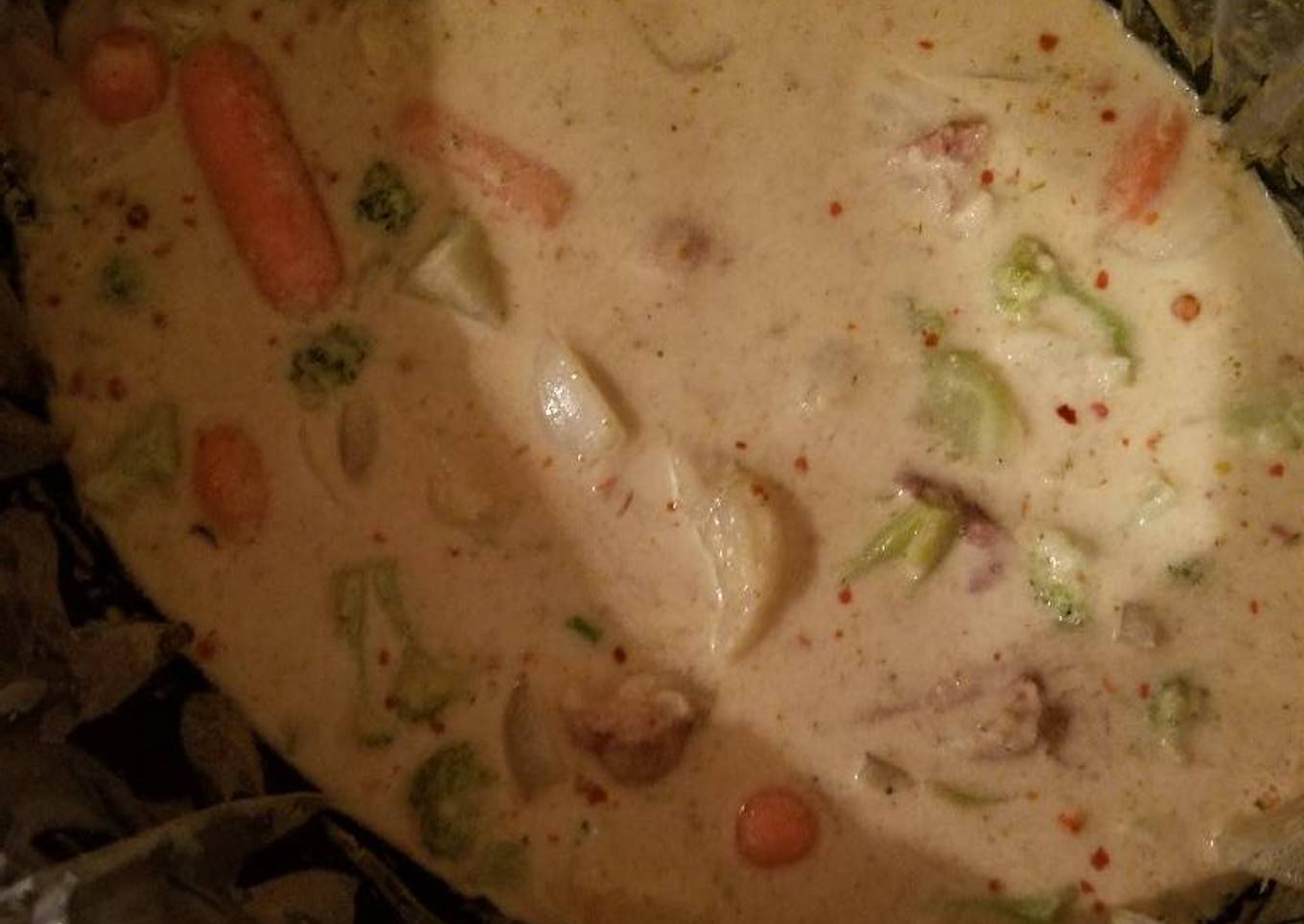 Yellow curry vegetables