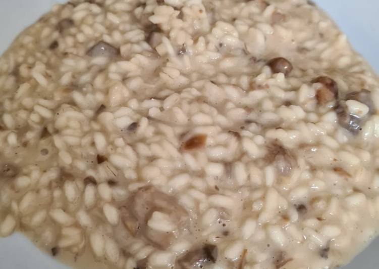 Risotto de setas con parmesano