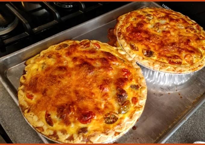 Spicy Sausage and Tomato Quiche