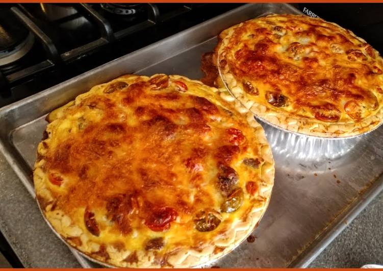 Simple Way to Make Quick Spicy Sausage and Tomato Quiche