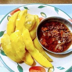 A picture of Turmeric and Ginger Sweet Potatoes Wedges.
