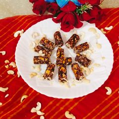 A picture of Dry fruits roll burfi sugar free dry fruits roll burfi.