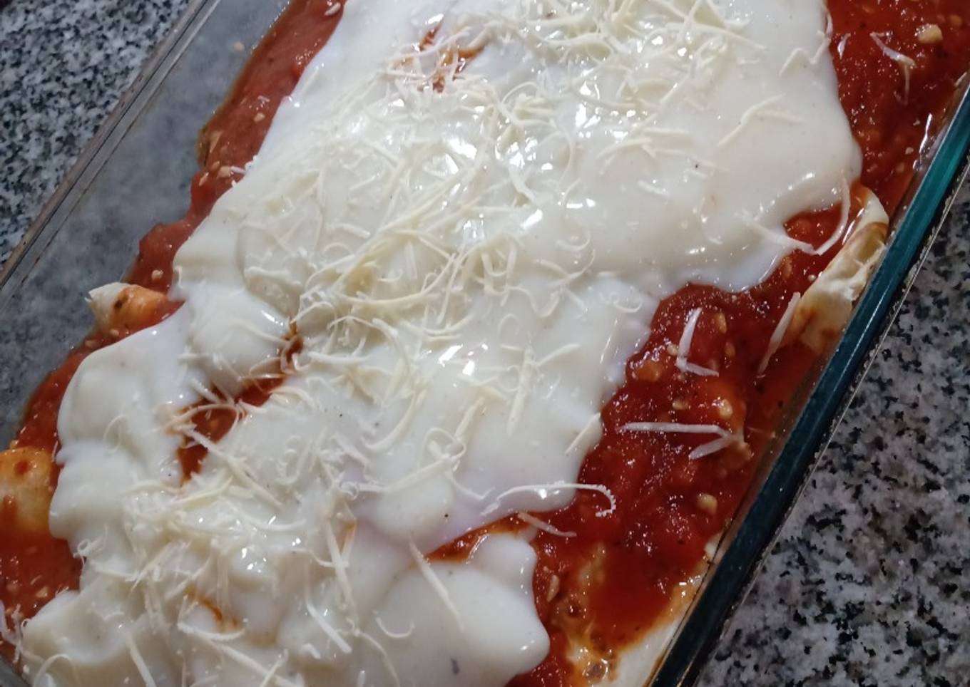 Canelones saludables de verdura ricota y nuez