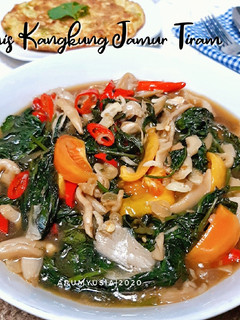 Foto resep Tumis Kangkung Jamur Tiram